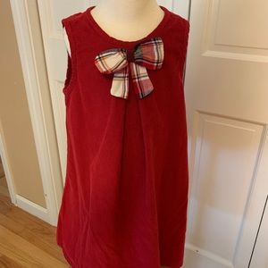 Girls size 4 red holiday winter dress